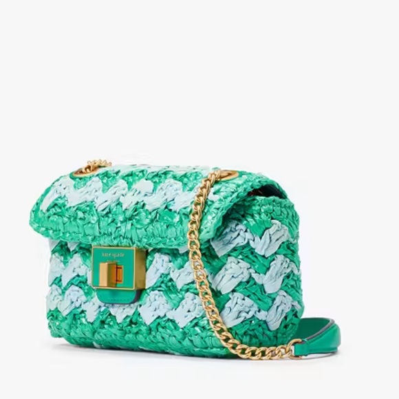✔️💯 Authentic Kate Spade Evelyn Straw Crossbody bag - Picture 3 of 8